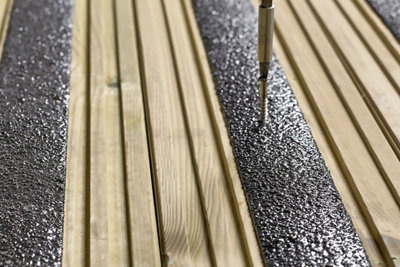 Anti-Slip GRP Decking Strips 50mm x 3m Black - PACK OF 5