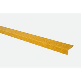 Anti-Slip GRP Stair Nosing 30mm x 70mm x 1.5m Yellow