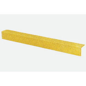 Anti-Slip GRP Stair Nosing 55mm x 55mm x 1.5m Yellow
