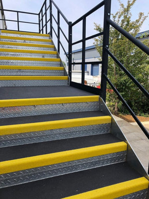 Anti-Slip GRP Stair Tread Covers (1000mm x 320mm x 55mm)