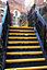 Anti-Slip GRP Stair Treads 55mm x 345mm x 1.2m Black/Yellow
