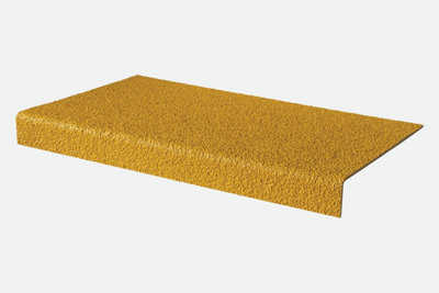 Anti-Slip GRP Stair Treads 55mm x 345mm x 1.2m Yellow