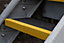 Anti-Slip GRP Stair Treads 55mm x 345mm x 1.2m Yellow