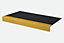 Anti-Slip GRP Stair Treads 55mm x 345mm x 2m Black/Yellow