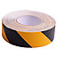 Anti-Slip Hazard Warning Tape - (Yellow & Black) - 18m x 50mm