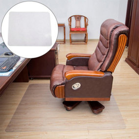 Anti Slip PVC Rectangular Office Chair Mat Floor Protector 120 x 76 cm