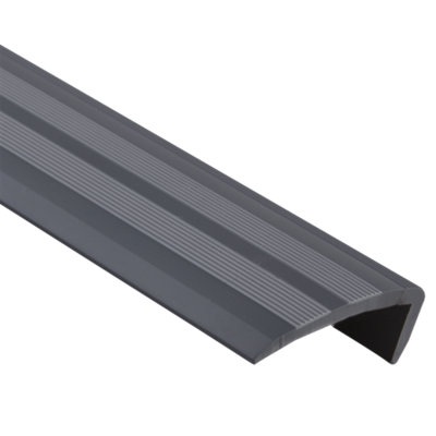 Anti Slip Self-Adhesive Angle Stair Nosing - Various colours - Grey