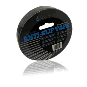 Anti Slip Tape Roll  Traction Strong Grip Abrasive 80 Grit UK BRAND  Slips Away (BLACK 25mm x 5m)