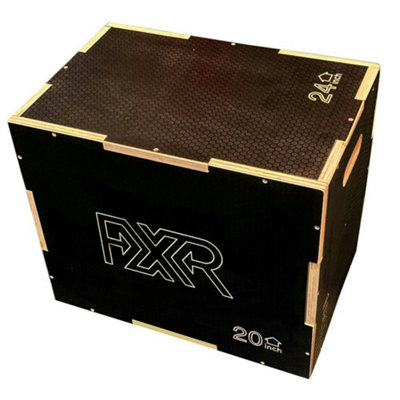 Anti-Slip Wooden Plyo Jump Box- 3 Heights 16
