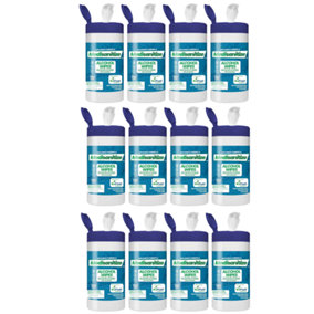 Antibacterial Cleaning Wipes 100% Biodegradable - 150 Wipes - 12 Tubs