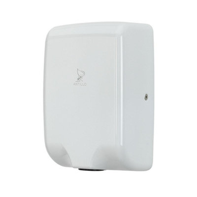 Antillo Slim Hand Dryer with White Steel Cover