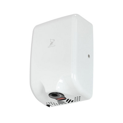 Antillo Slim Hand Dryer with White Steel Cover