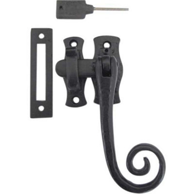 Antique Black Range Locking Fasteners 100mm - Security and Style - Window Handle