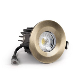 Antique Brass 10W LED Downlight - Warm & Cool White - Dimmable IP65 - SE Home