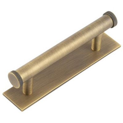 Antique Brass Cabinet Handle with 96mm Centers for Stylish Home Interiors - Kitchen Drawer Pull Handle