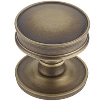 Gedotec Drawer Knob Design Furniture Handles Brass Brown ANNA Furniture Knobs Vintage Antique Cabinet Knob For Cabinet Doors Diameter 25mm 1 Piece Round Furniture Knob With Screws