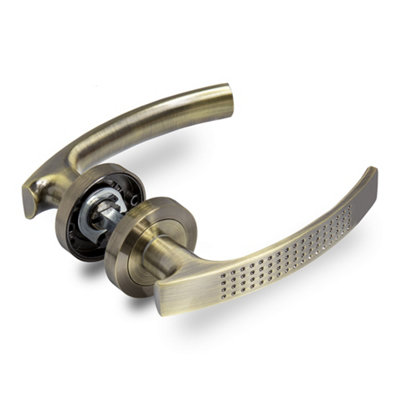 Antique Brass Dimple Door Handle