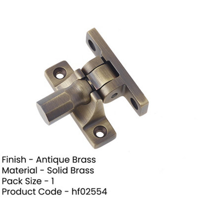 Antique Brass Fasteners - Pattern 2 for Crafting and DIY Projects - Window Fastener