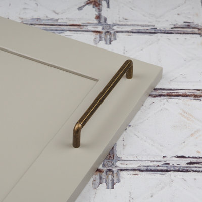 Antique Brass Kitchen Cabinet Hexagon Handle 160mm & Matching Knob Bedroom Bathroom Cupboard Door Drawer Pull Wardrobe Furniture Price Comparisons | Compare The Build