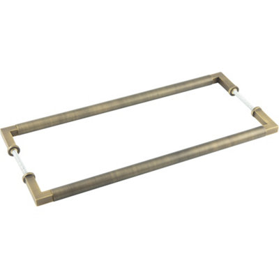 Antique Brass Pull Handle 425mm for Cabinets and Doors - Door Handle