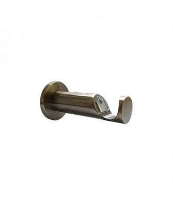 Antique Brass Quick Lock Cylinder Metal Curtain Pole Support Bracket ...