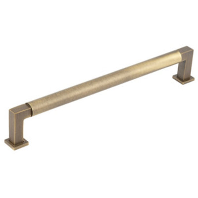 Antique Brass Round Cabinet Handle - 224mm Premium Quality - Kitchen Drawer Pull Handle