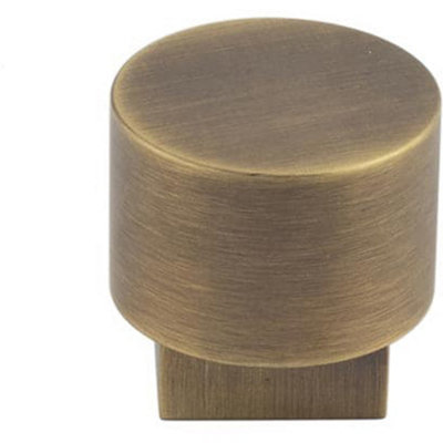 Antique Brass Round Cupboard Knob for Stylish Interiors - Kitchen Cabinet Knob