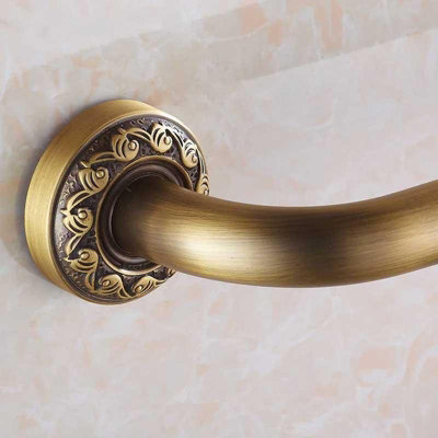 Antique Bronze Brass Safety Support Grab Rail Bar Handle Straight 520mm - 3