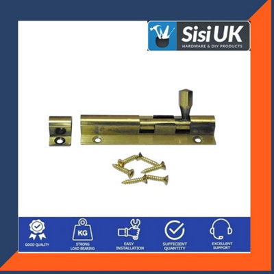 Antique Bronze Door Bolts Door Bolts Tower Bolt Lock with Screw for Bedroom Bathroom Toilet Shed Gate Cupboard 75mm Straight