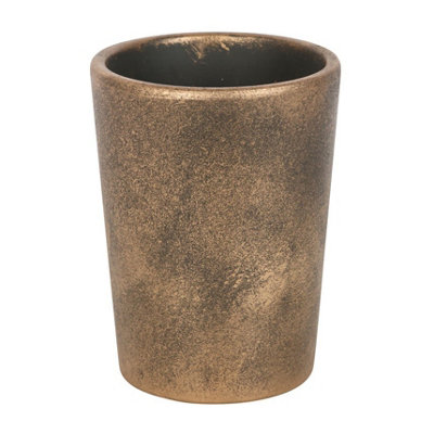 Antique Bronze Effect Terracotta Plant Pot - Hare Design