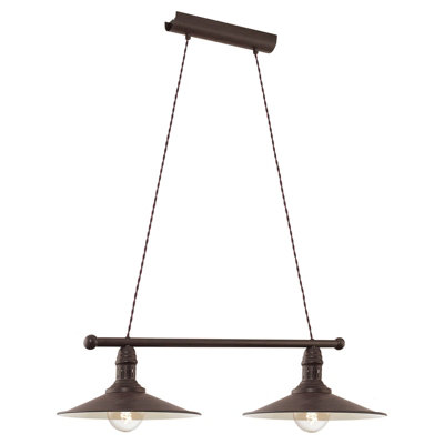 Antique Brown and Beige Hanging Ceiling Pendant Light for Home Decoration