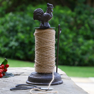 Antique Brown COCKEREL String Twine Dispenser