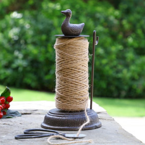 Antique Brown Duck Outdoor Garden String Twine & Dispenser for Garden Gifts