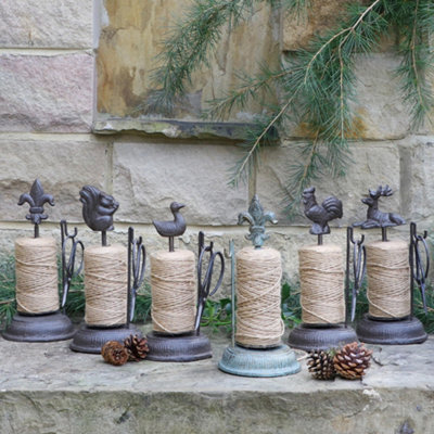 Antique Brown Duck Outdoor Garden String Twine & Dispenser for Garden Gifts