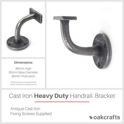 Antique Cast Iron Handrail Bracket 65mm