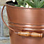 Antique Copper Indoor Outdoor Garden Decor Bucket Planter Pot