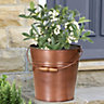 Antique Copper Indoor Outdoor Summer Garden Bucket Planter Pot