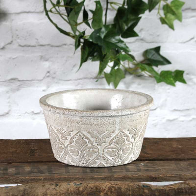 Antique Design Baroque Indoor Plant Bowl (Dia) 19 cm