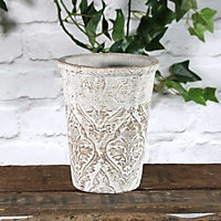 Antique Design Baroque Indoor Plant Pot (Dia) 15 cm