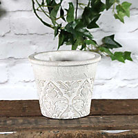 Antique Design Baroque Indoor Plant Pot (Dia) 17 cm