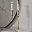 Antique Gold Round Marble Bottom Table Decoration Candle Holder