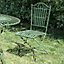 Antique Green 2 Seater Outdoor Garden Furniture Dining Table and Chair Set