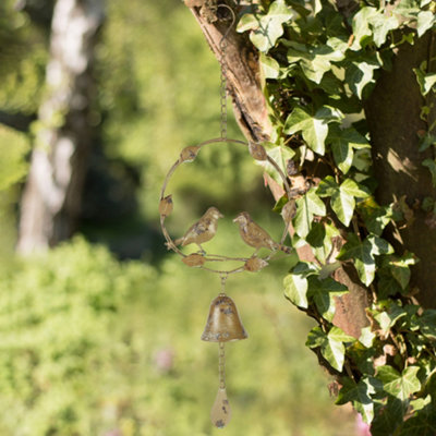 Antique Green Garden Decoration Birds Wind Chime