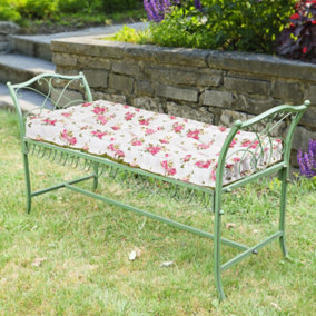 Antique Green Summer Outdoor Garden Furniture Stool Bench