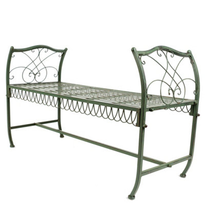 Antique Green Summer Outdoor Garden Furniture Stool Garden Bench