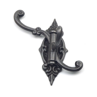 Cottingham S Triple Hat and Coat Hook (90mm), Antique Cast Iron -  70.336.AI.90S from Door Handle Company