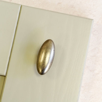Antique Pewter Kitchen Cabinet Door Knob Pull