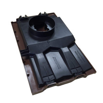 Manthorpe Non-Profile In-Line Tile Vent – For Roof Space Ventilation & Extractor Fan Ducting, Fits Flat Roof Tiles-804257