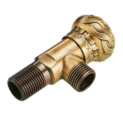 Antique Retro Wall Shut Off Angled Isolation Valve 1/2