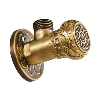 Antique Retro Wall Shut Off Angled Isolation Valve 1/2 - 3